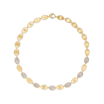 Marco Bicego 18K Two-Tone Diamond Petal Necklace