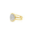 Frederic Sage 14K  White & Yellow Gold Diamond Cluster Ring