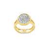 Frederic Sage 14K  White & Yellow Gold Diamond Cluster Ring