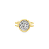 Frederic Sage 14K  White & Yellow Gold Diamond Cluster Ring