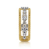 Gabriel & Co. 14K Two-Tone Bujukan Diamond Stackable Ring