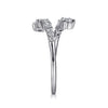 Gabriel & Co. 14K White Gold Kaslique Bypass Ring
