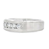 18K White Gold 7-Diamond Gentleman Ring