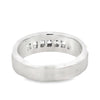 18K White Gold 7-Diamond Gentleman Ring