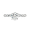 Roman Jewelers Signature 14K White Gold 1/3ctw Diamond Engagement Ring Setting
