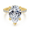 Gabriel & Co. "Adela" 14K Pear Diamond Engagement Ring Setting