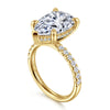 Gabriel & Co. "Adela" 14K Pear Diamond Engagement Ring Setting