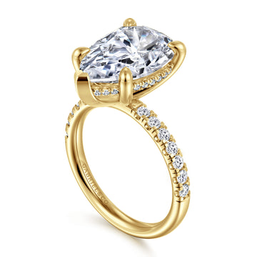Gabriel & Co. "Adela" 14K Pear Diamond Engagement Ring Setting
