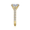 Gabriel & Co. "Gaia" 14K Oval Lotus Diamond Engagment Ring Setting