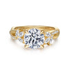 Gabriel & Co. "Deisha" 14K Twistted Diamond Semi-Mount Engagement Ring Setting