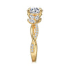 Gabriel & Co. "Deisha" 14K Twistted Diamond Semi-Mount Engagement Ring Setting