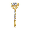 Gabriel & Co. "Adela" 14K Hidden Halo Diamond Semi-Mount Engagement Ring Setting