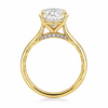 A. Jaffe 14K Yellow Gold 4ct Oval Center Diamond Semi-Mount Ring