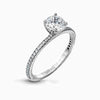 Simon G. 18K Pave Round Diamond Engagement Ring Mounting