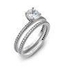 Simon G. 18K Pave Round Diamond Engagement Ring Mounting