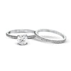 Simon G. 18K Pave Round Diamond Engagement Ring Mounting
