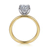 Gabriel & Co. 14K Two-Tone Solitaire Engagement Ring Setting