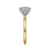 Gabriel & Co. 14K Two-Tone Solitaire Engagement Ring Setting