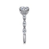Gabriel & Co. 14K White Gold Marquise Diamond Engagement Ring Setting