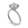 Gabriel & Co. 14K White Gold Diamond Engagement Ring Setting
