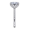 Gabriel & Co. 14K White Gold Diamond Shank Engagement Ring Setting