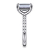 Gabriel & Co. 14K White Gold Diamond Shank Engagement Ring Setting