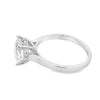 14K White Gold Hidden Halo Engagement Ring Setting