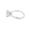 14K White Gold Solitaire Engagement Ring Setting