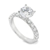 Roman Jewelers Signature 14K White Gold Diamond Engagement Ring Setting