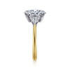 Gabriel & Co. 14K Two-Tone 3-Stone Diamond Engagement Ring Setting