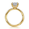 Gabriel & Co. 14K Yellow Gold Diamond Twisted Shank Engagement Ring Setting
