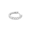 14K White Gold 12mm Diamond Huggies