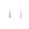 14K White Gold 12mm Diamond Huggies