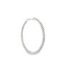 18K White Gold Diamond 2 Carat 34mm Hoops Earrings