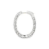 18K White Gold 4.91 Carat Diamond Hoops 30x25mm