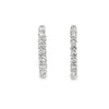 18K White Gold 4.91 Carat Diamond Hoops 30x25mm
