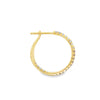 18K Yellow Gold Diamond Hoops 18mm