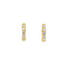 18K Yellow Gold 1 Carat Diamond Hoops 10mm