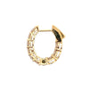 18K Yellow Gold 2.35 Carat Diamond Hoops
