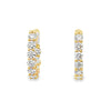 18K Yellow Gold 2.35 Carat Diamond Hoops