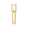 18K Yellow Gold 3/4 Carat Diamond Dangling Earrings
