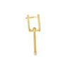 18K Yellow Gold 3/4 Carat Diamond Dangling Earrings