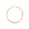 18K Yellow Gold Diamond Hoops 1.50"