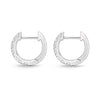 Memoire 18K White Gold 1/2 Carat Diamond Huggies