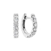 Memoire 18K White Gold 1/2 Carat Diamond Huggies