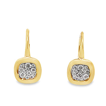 Frederic Sage 14K Yellow Gold Diamond Earrings