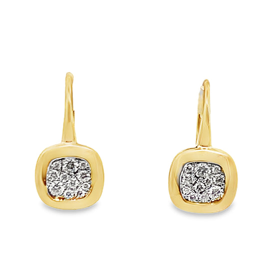 Frederic Sage 14K Yellow Gold Diamond Earrings