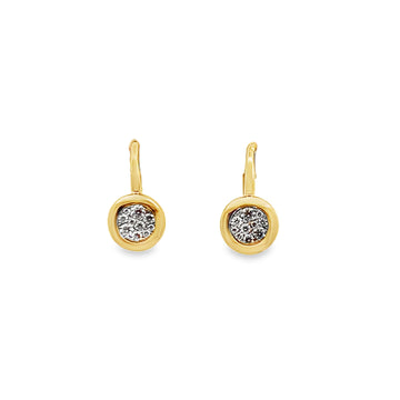 Frederic Sage 14K White & Yellow Gold Diamond Earrings