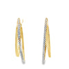 Frederic Sage 14K Yellow Gold Diamond Earrings