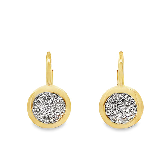 Frederic Sage 14K White & Yellow Gold Diamond Earrings
